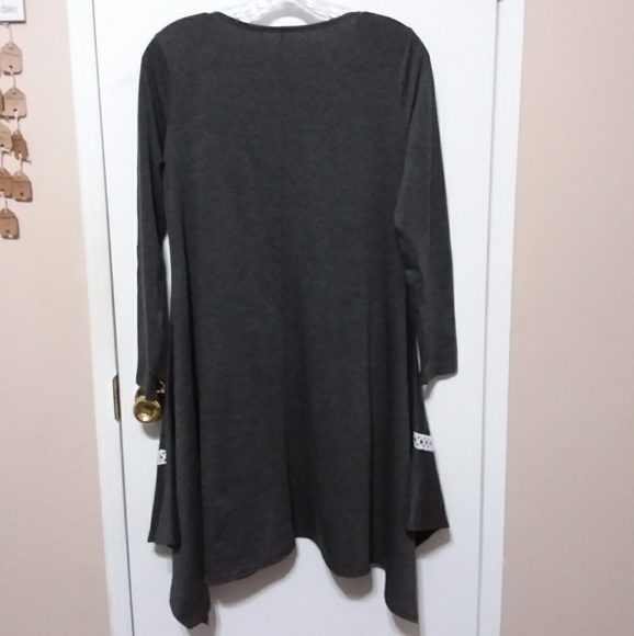 ☆☆SOLD☆☆ Long Sleeved Asymmetrical Dress - Picture 5 of 6
